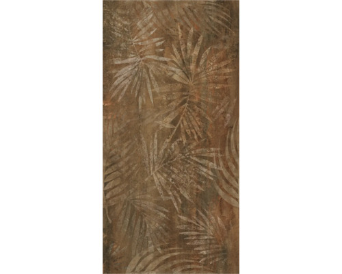 Carreau mural décoratif avec motif de plante