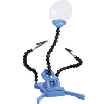 Station de soudure flexible avec loupe et pinces crocodiles