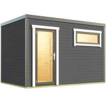 Abri de jardin avec porte et fenêtre