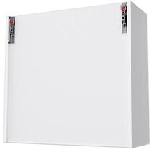 Armoire suspendue blanche avec ferrures de suspension