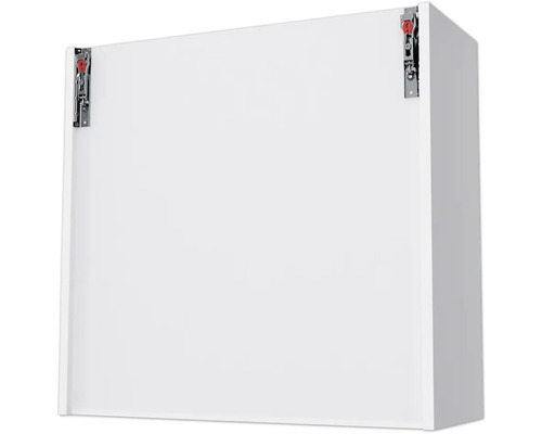 Armoire suspendue blanche avec ferrures de suspension