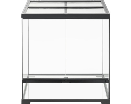 Terrarium en verre avec double porte d'entrée pour la garde d'animaux