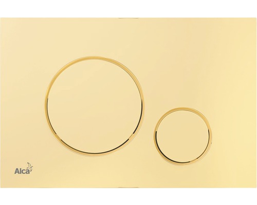 Betätigungsplatte Alca THIN Platte gold glänzend / Taster gold glänzend M675