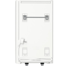 Arrière d'un chauffe-eau avec support mural et câble d'alimentation