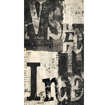 Image murale abstraite avec motif d'articles de journaux pour l'intérieur