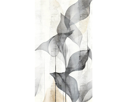 Image de feuilles abstraites sur toile