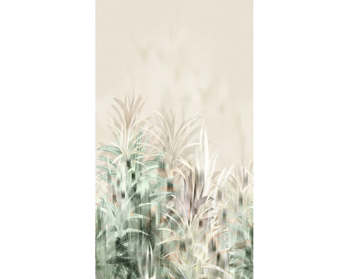 Papier peint à motif végétal abstrait