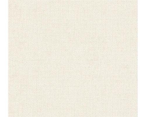 Papier peint intissé CosmoLiving uni aspect textile brillant crème Papier peint textile à structure fine