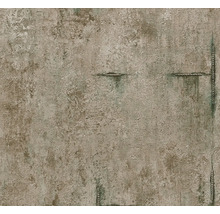 Papier peint aspect béton avec éléments de corde