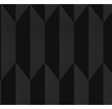 Papier peint noir avec motif de flèches géométriques en 3D