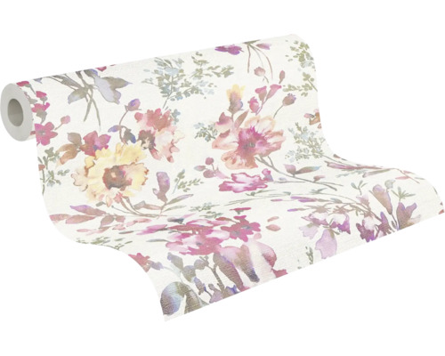 Rouleau de papier peint à motif floral