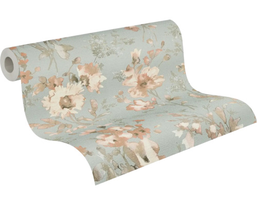 Rouleau de papier peint à motif floral