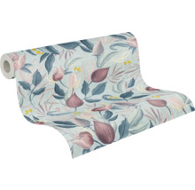 Rouleau de papier peint à motif floral