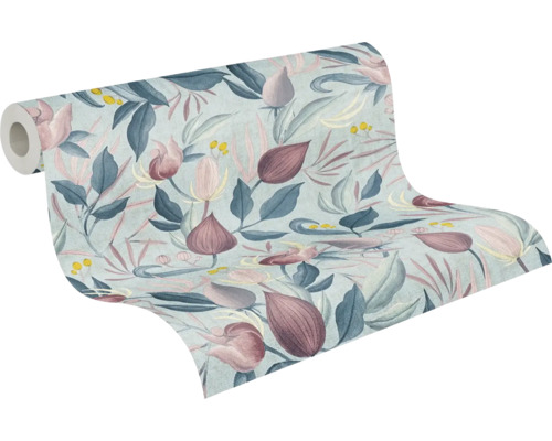 Rouleau de papier peint à motif floral