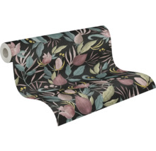 Rouleau de papier peint à motif floral