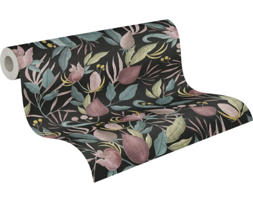 Rouleau de papier peint à motif floral