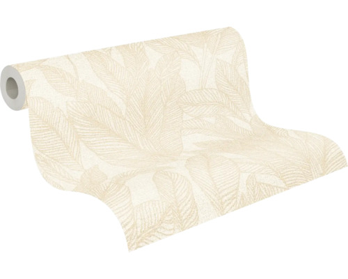 Rouleau de papier peint avec motif de feuilles