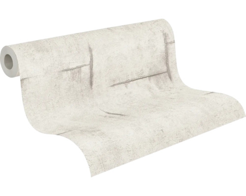 Rouleau de papier peint avec aspect béton et motif de corde