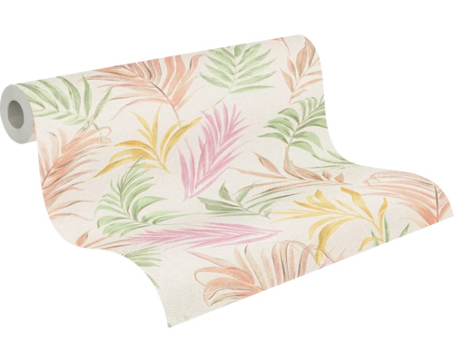 Rouleau de papier peint à motif végétal