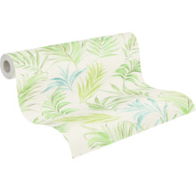 Rouleau de papier peint à motif de feuilles