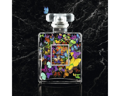 Flacon de parfum avec motif papillon