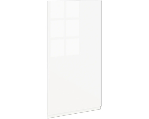 PICCANTE Smart Porte d'armoire pour armoire haute 45 x 89,2 cm blanc haute brillance peint avec poignée encastrée intégrée « H » Façade de cuisine