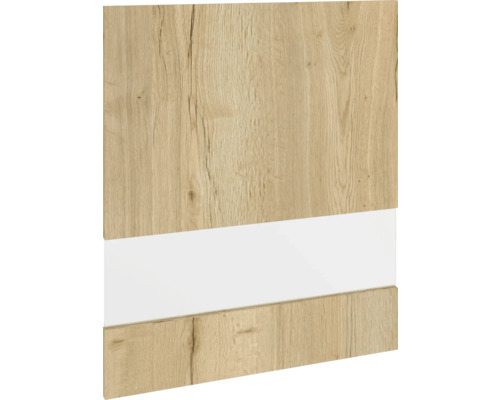 Panneau en bois avec accent blanc