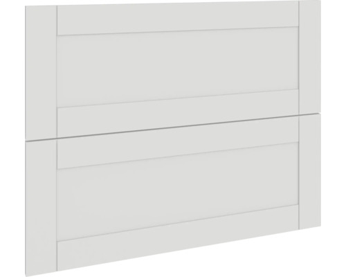 PICCANTE Smart Set de façade armoire haute 90 cm porte pliante n° W maison de campagne gris mat Façade de tiroir pour meubles de salle de bains