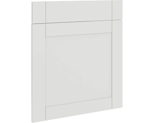 PICCANTE Smart Frontenset Unterschrank 60 cm 1 Drehtür und 1 Schubkastenblende Landhaus grau matt "AA" Küchenschrankfront mit Rahmen