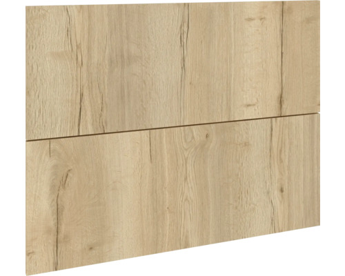 PICCANTE Smart Set de façade armoire haute 90 cm porte accordéon chêne sauvage reproduction avec bord épais "W" Panneau décoratif en bois pour la construction de meubles