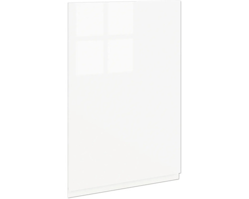 PICCANTE Smart porte d'armoire 45 x 70 cm blanc haute brillance peint avec poignée encastrée intégrée "C" Façade de cuisine