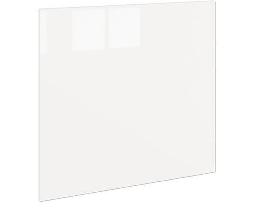 PICCANTE Smart Cache de lave-vaisselle pour lave-vaisselle partiellement intégré 60 cm blanc haute brillance film "BA" Façade de cuisine