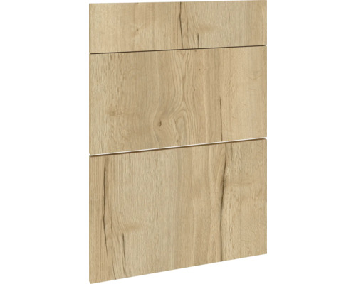 Trois panneaux en bois avec grain