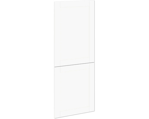 PICCANTE Smart Set de façade armoire midi 2 portes pivotantes maison de campagne blanc mat « AJ » Réfrigérateur-congélateur combiné
