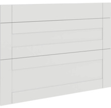 Élément de clôture blanc avec aspect de panneau horizontal pour l'extérieur