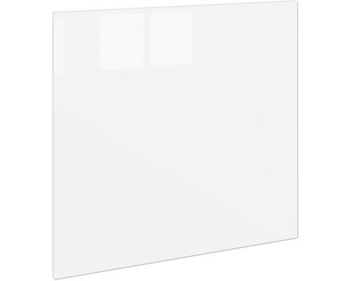 PICCANTE Smart Cache de lave-vaisselle pour lave-vaisselle partiellement intégré 60 cm blanc haute brillance peint avec poignée encastrée intégrée "BA" Façade de cuisine