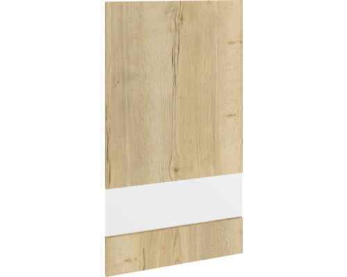 Panneau décoratif en bois avec accent blanc