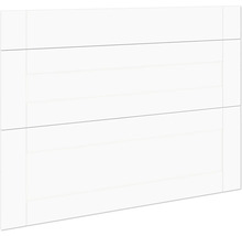 Porte coulissante blanche avec lignes horizontales