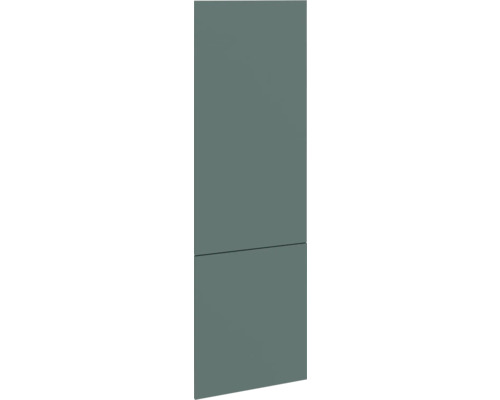 PICCANTE Smart Set de façade armoire haute 2 portes pivotantes vert pierre mat avec bord épais "AO" Porte de meuble bas pour salle de bain
