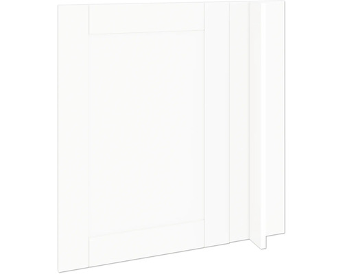 PICCANTE Smart Façade Meuble bas d'angle 100 cm 1 porte pivotante maison de campagne blanc mat « AG » Façade de cuisine avec cadre