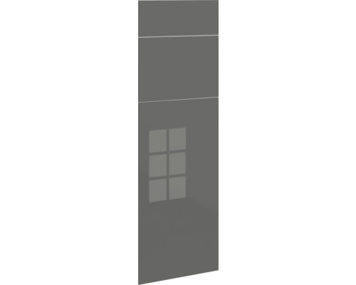 PICCANTE Smart Set de façade armoire haute pour réfrigérateur/congélateur combiné 1 trappe et 2 portes pivotantes anthracite brillant « AU » Façade de cuisine en brillant