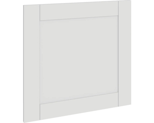 PICCANTE Smart Cache de lave-vaisselle pour lave-vaisselle partiellement encastré 60 cm maison de campagne gris mat « BA » Porte de placard avec aspect cadre