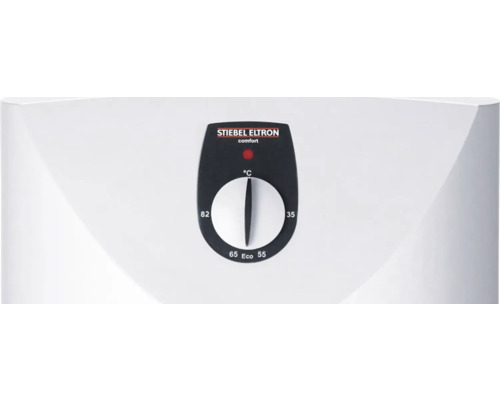 Nahaufnahme eines Temperaturreglers von Stiebel Eltron