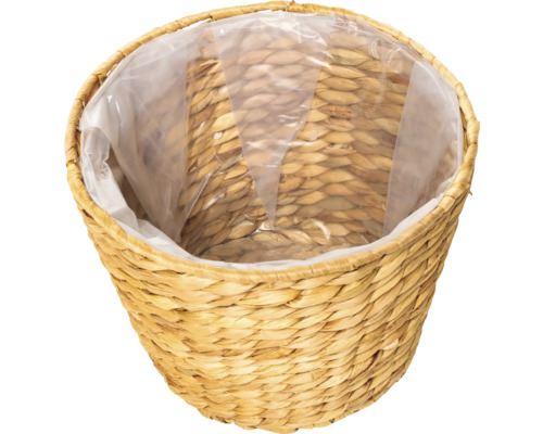 Panier à plantes tressé avec film