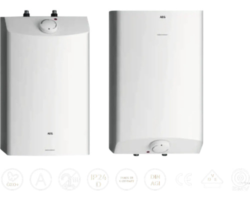 Deux chauffe-eau blancs de AEG