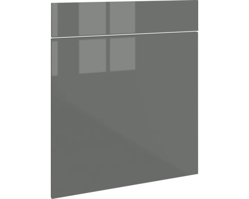 PICCANTE Smart Frontenset Unterschrank 60 cm 1 Drehtür und 1 Schubkastenblende anthrazit glänzend "AA" Küchenfront in Hochglanz