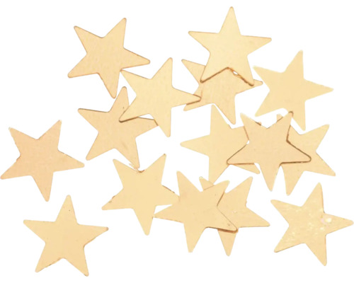 Étoiles pailletées couleur or 11 mm 15 g Étoiles décoratives de couleur or pour travaux manuels
