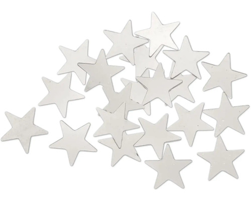 Étoiles pailletées couleurs argent 11 mm 15 g Étoiles décoratives pour travaux manuels