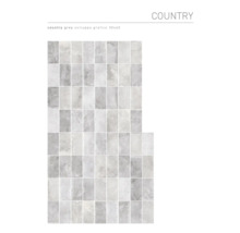 Carreaux muraux gris de style campagnard, 30x60 cm