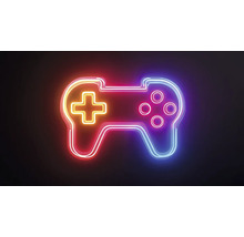 Neon-Videospiel-Controller